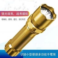 Pegasus鐘表行Led 特種部隊小手電筒強光 Usb 充電夜行超亮遠距離便攜式家用多功能手電筒  露天市集  全臺最