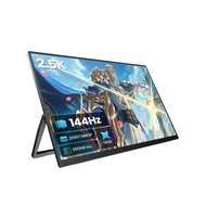 ZSCMALL 17.3" 2.5K Portable Monitor, 144Hz Gaming Monitor with Built-in U-Stand & VESA, USB-C HDMI L