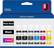 552 Ink Bottles 6 Pack ET-8550 ET-8500 Replacement for 552 Ink Refill Bottle Work for Photo ET 8550 