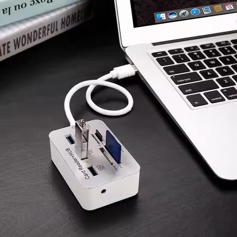 USB 3.0 HUB with Card Reader for Micro SD TF Memory Card Reader USB Disk PC Mouse Adapter Phone Tabl