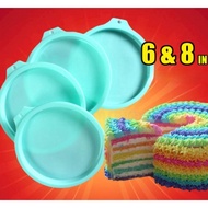 4in 6in 8in Silicone Rainbow Cake Mould Cake Pan Cake Mold Loyang Cake