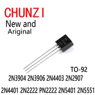 50pcs New and Original Transistor TO-92 2N3904 2N3906 2N4403 2N2907 2N4401 2N2222 PN2222 2N5401 2N55