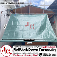 4x6ft ROLL UP DOWN (SUOTAN ONLY) CKM BRAND 100% Waterproof Trapal Lona tolda  tarpauline trapal told