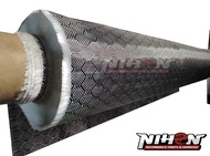 HoneyComb Silver Real Carbon Fiber Cloth A+ Quality Thick Carbon Fiber 3K 200Gsm 102cm x 1 meters