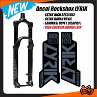 Rockshox Lyrik 2021 Fork sticker decal rockshox pike yari fox 40 fox Taro fox sticker decal