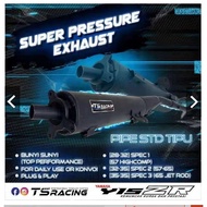 TS RACING Y15 Y15ZR EXHAUST SUPER BACK PRESSURE EXHAUST STANDARD (28X32 / 32X35 / 35X35)
