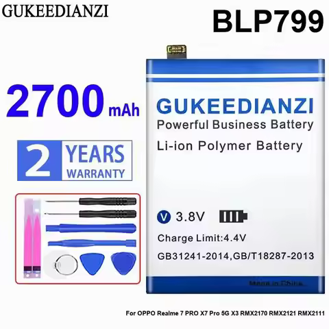 Mobile Phone Battery BLP799 2700mAh For Oppo Realme 7 Pro X7 Pro 5G X3 RMX2170 RMX2121 RMX2111