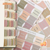 UMISTY Bible Tabs, Stickers Multi-Color Note Paper,  Paper Book Classification Labels