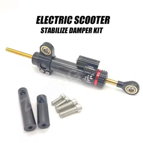 Electric Scooter Steering Damper Bracket Support Kit Black stand For Inxing V5 CNC Carbon Fiber Stab
