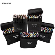 TouchFive Markers 12/24/30/40/60 Color Sketch Art Marker Pen Double Tips Alcoholic Pens For Artist M