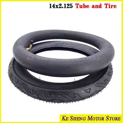 14x2.125 bicycle electric scooter and electric bicycle tire and inner tube kit for replacing 14 inch