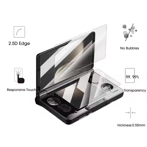 For AYN Thor Screen Protectors 9H Hardness Tempered Glass Films Upper & Under Full Coverage Anti-scr