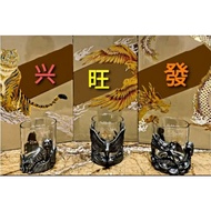THE 3 KINGDOMS COLLECTION WHIKY GLASS WITH LUCKY KINGDOMS HOLDER
