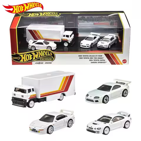 Hot Wheels Premium GMH39-G Toyota Garage,Toyota Supra Celica MR2 TRD 2000GT Sakura Sprinter,1:64 Die