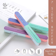 Berfly | 7 Sides Nail Buffer Nail Buffer Multupurpose Polish Shine Coarse Medium Grit Nail Buffer