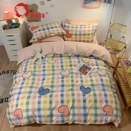 【Malaysia Ready Stock】┇"PROYU" 100% cotton Cadar 7 in 1 High Quality Fitted Bedsheet With Comforter (Queen/King)