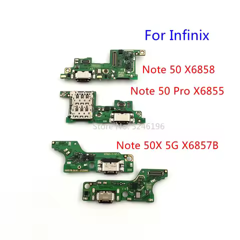 1pcs USB Charging Port Charger Base Connector For Infinix Note 50 X6858 Infinix Note 50 Pro X6855 In