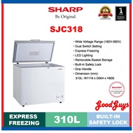 [Seller's Own Fleet] Sharp SJC318 310L Chest Freezer with Express Freezing