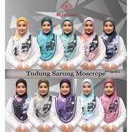 TUDUNG SARUNG EXCLUSIVE PRINTED BERBATU NC EXCLUSIVE SIZE M&L