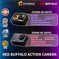 RED BUFFALO AC- Spark / AC- STORM 4K 60fps Dual LCD 4k 60fps Sport Action Camera Image Stabilization