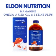 ELDON NUTRITION Mamarine Omega 3 Fish Oil + Lysine 120ml
