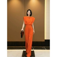 High-end Korean Version Young Jumpsuit Women 2023 Summer New Style Fashion Ladies Sleeveless Casual Commuter Jumpsuit Women 5.27