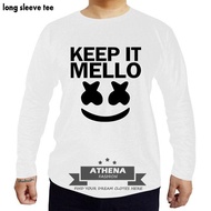 TSHIRT LONGSLEEVE WHITE DJ MARS MELLO KEEP IT MELLO PREMIUM QUALITY