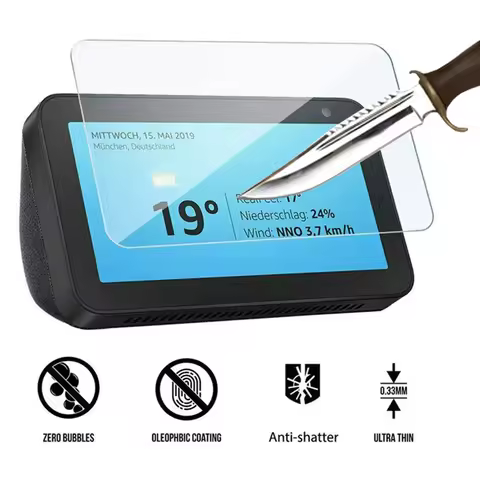 1PCS Glass For Amazon Echo Show 5 8 10 Tempered Glass For Amazon Echo Show 8 Screen Protector For Ec