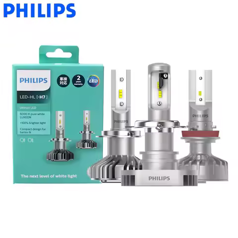 Philips Ultinon LED H1 H4 H7 H8 H11 H16 9005 9006 HB3 HB4 6000K Bright Car LED Headlight Auto Fog La