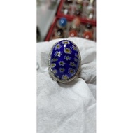 Blue lotus ring