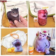 YUEXI Vocal Cat Meme Keychain, Electric Plush Oiiai Cat Pendant, Cute Kitty Fashion Funny Huh Cat Ke