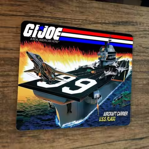 GI Joe USS Flagg Aircraft Mouse Pad Aluminum