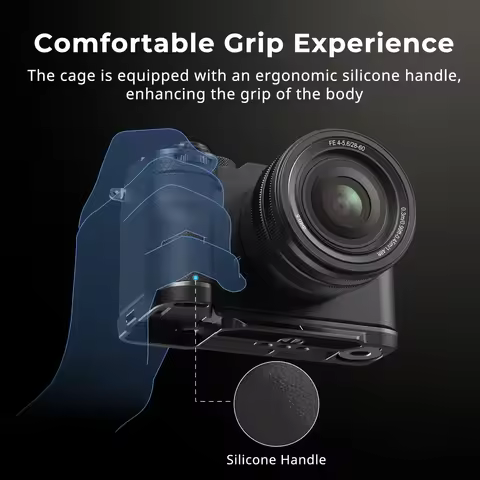 SmallRig 4797 A7C II/A7CR L-Shape Mount Plate Silicone Handle for Sony Alpha 7C II/Alpha 7CR Arca-Sw