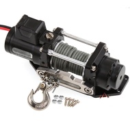 Simulated Metal Electric Winch for 1/10 RC Crawler Car SCX10 Traxxas TRX4 Defender RC4WD D90 D110 T