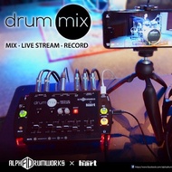 Alpha Drumworks Drum Mix Personal Mixer with Audio Interface - roland mixer audio centron roland aud