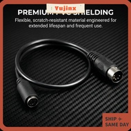 YUJINX DIN 5 Pin Male to Mini DIN 6 Pin Female, Plug-and-Play 0.15m / 5.9in Keyboard Mouse Converter