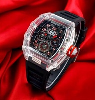 jam tangan pria / wanita RM transparan mewah berkualitas