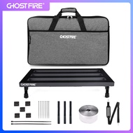 GHOSTFIRE บอร์ดแพดเดิลกีตาร์อะลูมินัมอัลลอย2.2lb เอฟเฟกต์เบามากขนาด22 X 12 พร้อมกระเป๋าใส่โน๊ตบุ๊คแบ