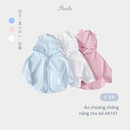 Hinata Sunscreen Cloak for Children UPF50+ Cool, Breathable Ice Silk, 1-3 Years Old (<95cm) AK101