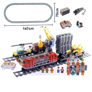 Series 60098 Remote Control Heavy Haul Train Building Toy Educational Childrens Puzzle Assembly Bloc