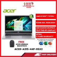 ACER-A315-44P-R6X2-SVR-AMDRYZEN7-5700U,16GBR4RAM,512GBSSD,15.6"FHDIPS,AMDRADEON,W1164,2YRS,H&S