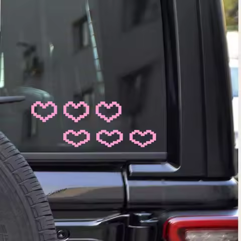 Mosaic Love Car Sticker 1pcs