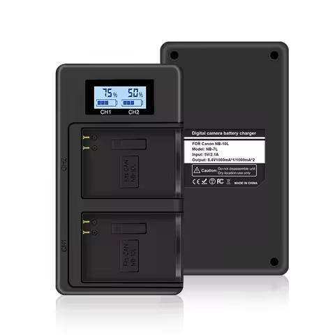 PALO Canon NB-10L NB 10L Charger with Type C Port & USB Cable for Canon G1X G15 G16 SX40HS SX50HS SX