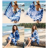 Shawl Size 44X70 Inches Natural Indigo Dye