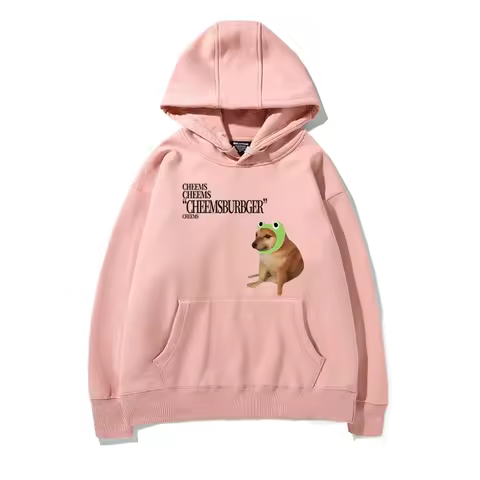 Cheems Influencer dog hoodie for women round neck hooded hoodie for couples casual hooded hoodie for