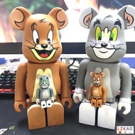 Bearbrick × Tom and Jerry - 400% 28 cm &amp; 100% 7cm Fashion Anime Action Figures / Toy / GK / Collection / Gift空暴力熊