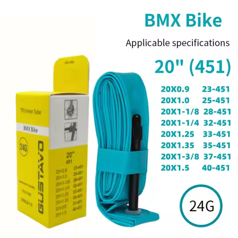 GUSTAVO TPU Bike Inner Tube BMX Bicycle Tire Tubes 20" 451/425 20x0.90 1-1/8 1-1/4 1.35 1-3/8 1.5 1.