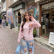 Acne studio Sign (Arinwara) Bear Shirt + 3D Print Jeans SZ.M