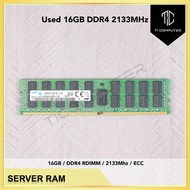 Used 16GB DDR4 2133MHz RDIMM ECC Registered Server RAM