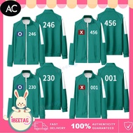AC Season 2 Squid Game 456/120 Kids Jacket Halloween Cosplay Costume Tracksuit Casual Sports Netflix